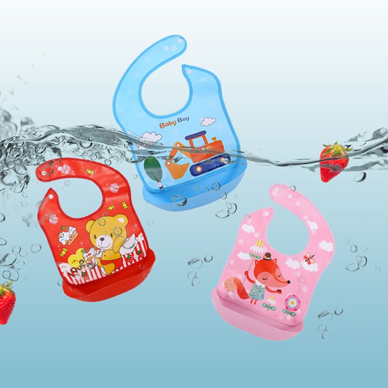 Multi Color Baby Eating Smock Adjustable Thin Bibs for Boys and Girls Waterproof Baby Reverse Dressing Children's Painting Clothes